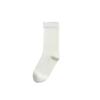 Calcetines holgados blancos para mujer, calcetines de media caña, estilo veraniego moderno, calcetines sin costuras para primavera y otoño, calcetines largos negros, casuales y versátiles