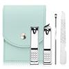 Conjunto de Cortadores de Unha Spot 4 Peças Doméstico Aço Inoxidável Colher de Ouvido Cortador de Unha Ferramenta de Manicure Cortador de Unha para Pedicure