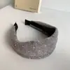 Faixa de Cabeça Larga com Bolinhas Espessada para Mulheres Testa Alta Cabelo Achado Acessório de Cabeça Outono Inverno Retrô Gentil Diário Versátil Simples Temperamento