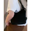 Bolsa de Ombro Estilo Retrô High-End Transfronteiriça para Mulheres 2025 Nova Bolsa Saco de Camurça de Grande Capacidade Bolsa de Ombro Simples