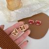 Brincos Tigrinho Pequeno de Prata S925 com Diamantes Completos 2022 Tendência Coreana Brincos Fofos para Meninas Brincos Ano do Tigre