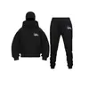 Sudadera con Cremallera de Doble Capucha Nueva Transfronteriza 2025 DIY para Hombre y Mujer Otoño Invierno Conjunto de Sudadera con Cremallera y Pantalones de Chándal para Pareja