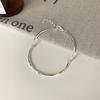Pulsera Onihan S925 de plata esterlina con diseño de serpiente, bola redonda, cadena de hueso, combinable con todo, anillo plisado y giratorio para mujer.