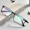 Fábrica de gafas Danyang, venta al por mayor, montura óptica de gran tamaño con resorte y patas, montura ultraligera de metal para miopía, para hombres de negocios