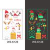 Novo em estoque Venda Quente Adesivo de Tatuagem Luminoso de Natal Festa de Feriado Vidro de Janela Decoração de Presente de Natal Adesivo