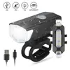 Luz de Bicicleta LED USB Recarregável Conjunto Farol Dianteiro Traseiro Lanterna Ciclismo Acessórios de Ciclismo