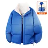 Jaqueta de Algodão Mais Vendida Masculina Inverno Novo Estilo Plus Veludo de Lã de Cordeiro Espessada Casal Gola Alta Casual Tendência Jaqueta de Algodão Casaco Roupas de Algodão