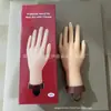 Modelo de Mano para Práctica de Manicura Modelo de Mano de Hombre Soporte Mano Protésica Mano Suave Artificial con Soporte Fijo de Escritorio Exhibición