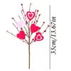 Inserciones de Regalo de Fieltro para el Día de San Valentín Más Vendidas de Amazon, Inserciones Rojas con Forma de Corazón de Fruta, Decoraciones para el Hogar y la Sala de Estar, Adornos