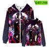 Fonte transfronteiriça Hell girl zipper hoodie mulheres outono e inverno hoodie coreano cardigan casaco com capuz