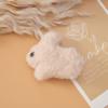 Colorido algodão cheio boneca coelho DIY broche de pelúcia coelho pele acessórios chaveiro pingente joias acessórios atacado