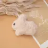 Broche de Coelho de Pelúcia Colorido de Desenho Animado com Enchimento de Algodão Decoração Pequeno Acessório Ornamento Pingente de Pelúcia Peças de Acessório DIY