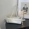 Bolsa de ombro estilo coreano, bolsa baguette moderna, cinto vintage com fivela de borboleta, bolsa feminina popular, bolsa de mão fashion, bolsa de ombro