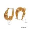 Pendientes de oro de 18 quilates de temperamento de alta gama de nuevo estilo para mujer, diseño de nicho, modernos, moda europea y americana, pendientes retorcidos únicos al por mayor