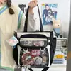 Bolsa para Dor com Fita Protetora, Bolsa Transparente para Boneca Estilo Anime, Bolsa Tote Grande Capacidade para Estudo