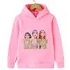 2026 Sudadera con Capucha Estampada Transfronteriza Nueva, Linda y de Moda de Marca de Bruja Anime para Niños y Niñas con Forro Polar para Calor