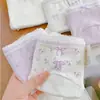 Calcinhas Macias com Renda para Meninas, Cobertura Estendida na Virilha, Antibacteriano 10A, Calcinhas Triângulo Fofas para Jovens Mulheres