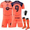 2526 Jersey de Pedri Uniforme de Equipo Deportivo Barcelona Segunda Equipación Naranja Uniforme de Fútbol Liga de Campeones No. 10 Traje Yamal