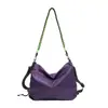 Bolsa leve de nylon para mulheres, novo padrão xadrez, bolsa transversal de grande capacidade, bolsa de ombro tote para o dia a dia
