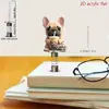 Decoración de Coche Acrílica Modelo Nuevo Adornos Lindos Amazon Lindo Animal Plano 2D Monje de Primavera