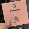 Aço Titânio Piercing de Orelha Unha do Osso da Orelha Coleção Zircônia Rosa Aço Titânio Unhas do Osso da Orelha Unhas de Orelha Sem Dorbaoqina