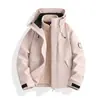 26 Jaquetas Populares para Primavera, Outono e Inverno, Jaqueta Softshell Esportiva Unissex à Prova de Vento para Montanhismo e Caminhada