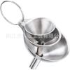 Aço Inoxidável Funil de Cabo Longo Manual Colher de Vinho Tamanho Diâmetro Despejando Óleo Cozinha Doméstica Vazamento de Óleo Coador de Vinho