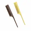 Peine de Madera con Punta Fina de Sándalo Dorado, Peine para Peinar el Cabello, Peine Voluminizador para la Parte Superior de la Cabeza, Herramienta para Separar el Cabello, Peine de Sándalo