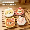 Esponja de pulpa de madera comprimida de dibujos animados para lavar platos, paño de limpieza de cocina absorbente engrosado, se expande al mojarse, estropajo quitamanchas