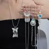Collar de Borlas de Imitación de Plata Miao Más Vendido del Mundo para Mujer, Collar con Colgante de Mariposa y Pavo Real Colorido Estilo Étnico Bohemio