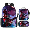 Liberación Rápida Transfronteriza Spider-Man Spider-Man Mochila Escolar Estudiante Niños Bolsa Escolar Periférica Bolso Escolar de Hombro Juego de Tres Piezas