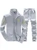 S-3XL, direto do fabricante, tamanho europeu D48, conjunto de moletom bordado de qualidade de exportação, coleção de primavera, roupas esportivas casuais masculinas de manga comprida