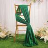 Novo Fio Elástico Enrugado para Encosto de Cadeira Casamento Slub Tecido de Cadeira Chiffon Manto Decoração de Cadeira Grama Adereços de Casamento