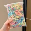 Elásticos de Cabelo Pequenos Infantis para Meninas, Faixas de Cabelo que Não Danificam o Cabelo, Cordas de Cabelo de Alta Elasticidade para Bebês