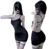 Roupas divertidas sexy sling camisola cama provocando tentação passional roupas peito pequeno pijama transparente terno 1412
