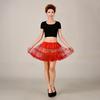 Falda corta al por mayor suministros falda abullonada Ropa europea y americana corta para presentación de baile Falda tutú de malla palabra A