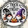 Letrero de Madera de Halloween Transfronterizo Letrero de Madera de Alto Nivel Fantasma Rústico Letrero para Puerta Decoración de Ventana Letrero de Cuerda de Cáñamo de Madera Personalización