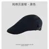 Algodón Puro Boina Estilo Hong Kong Calle de Fábrica Estilo Urbano Gorra de Béisbol al por Mayor Unisex Casual Adelgazante Facial Protección Solar para Exteriores Gorra Adelantada