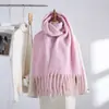 Bufanda de Mohair de Imitación Nueva Transfronteriza para Mujer, Estilo Europeo y Americano, Bufanda Chal Cálido de Barba Larga para Otoño e Invierno, Exportación Exportación Productos de Alta Calidad