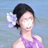 Hermosa Atmósfera Flor de Lirio Morado Pinza para Cabello Deseo Puro Pinza de Tiburón Grande para Cabello Pinza para el Cabello Tocados Accesorios para el Cabello para Fotos