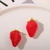 Nuevo Fresco Realista 3D Lindo Fresa de Resina DIY Hecho a Mano Sombrero Pasador Accesorios Materiales de Decoración y Piezas de Zhentu