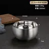 Estilo Coreano Acero Inoxidable 304 Tazón Doble Capa Tazón para Arroz Aislado Térmicamente Plato de Restaurante Tazón para Kimchi Anti-quemaduras Tazón para Niños Tazón para Sopa