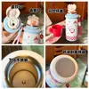 Termo estudiantil tres en uno, vaso de agua de dibujos animados de alta apariencia, taza portátil de acero inoxidable 316 para niñas, al por mayor