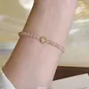 "Fu Yun Jian" Novo Bracelete Laranja com Contas Estilo Chinês, Frescor de Verão, Exquisito, Luxo Leve, Joia de Mão Versátil para Mulheres