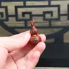 Madeira de jujuba atingida por raio crepe mirto tabu torneira dourada cabaça pingente ornamentos peça de mão brincar artesanato em madeira presente taoísta