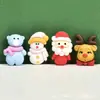 Cola Creme Pai Natal Boneco de Neve DIY Pacote de Material para Capa de Celular Acessórios de Resina Artesanais Acessórios de Cabelo