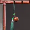 Sándalo Verde Madera Arcoíris Hueco Tallado Flor de Loto Piña Sachet Difusor Borla Colgante Joyería Colgante Colgante de Fragancia