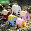 Adornos de resina de 5 colores para casas pequeñas de estilo chino, con musgo, microadornos paisajísticos, accesorios decorativos.