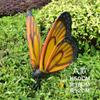 Adornos de Jardín Paisajístico Decoración de Patio Mariposa Grande Simulada Escultura de Fibra de Vidrio Parque Césped Exterior Adornos de Patio
