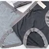 Ropa Interior Femenina Xiaolanqun R061 100% Algodón Puro en la Entrepierna Costilla Ultra Fina Comodidad Pura Transpirable Suave Pantaletas de Cintura Media
